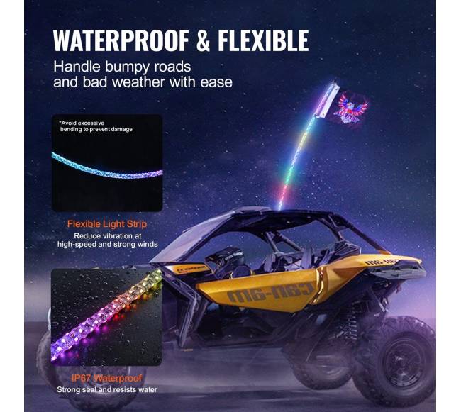 LED spiralinis antenos šviesos rinkinys ATV4