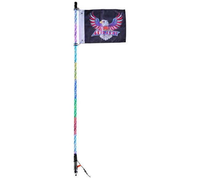 LED švytinčioji antena 4ft RGB su valdymu10