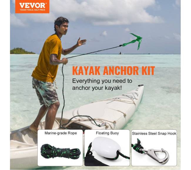 Baidarės inkaras su virve ir plūde1