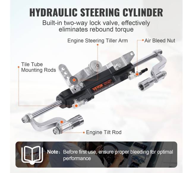 Hidraulinė valties vairavimo sistema 300AG4