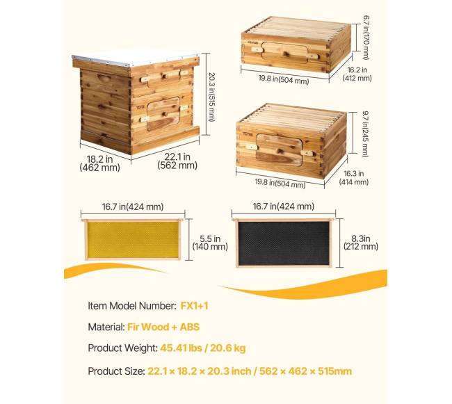 20 rėmų bičių avilys su langais6