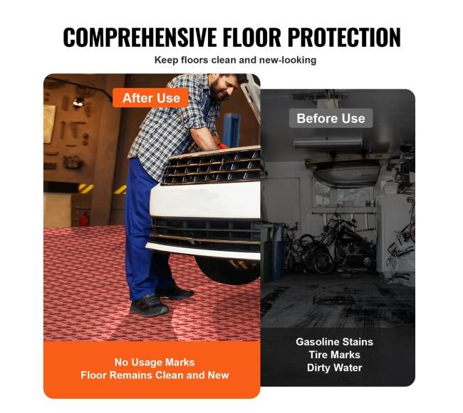 Sujungiamos garažo plytelės, 50 vnt., raudonos4