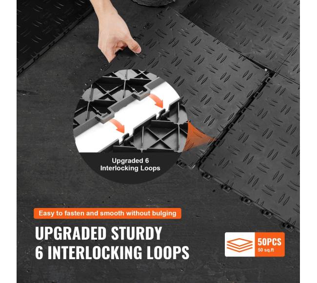 Tarpusavyje sujungiamos garažo plytelės, juodos5