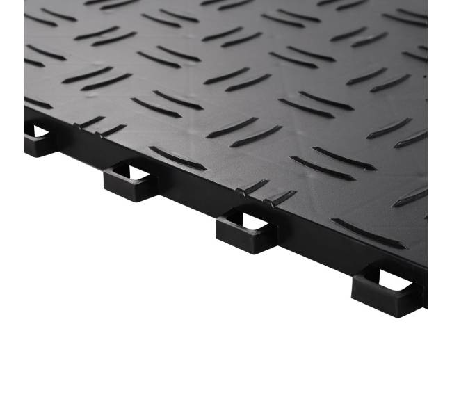 Tarpusavyje sujungiamos garažo plytelės, juodos10