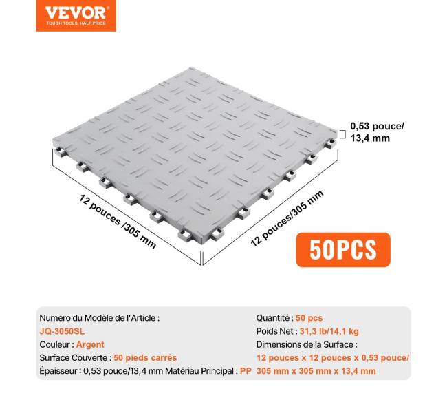 Neužrakinamos garažo plytelės, 305 x 305 mm6