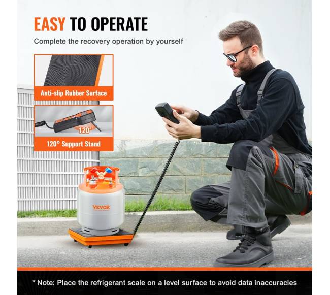 Elektroninės freono svarstyklės šaldymo sistemoms5