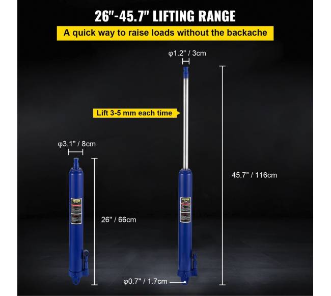 Hidraulinis ilgas domkratas, 8 tonos talpa2
