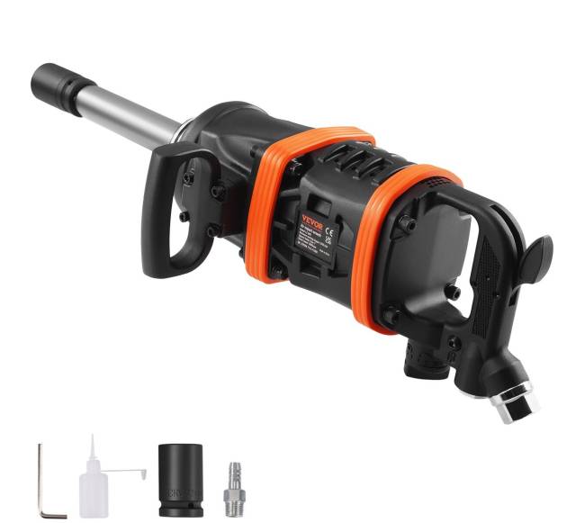 2,5 cm oro smūginis veržliaraktis su 20 cm prailgintu priekalu0