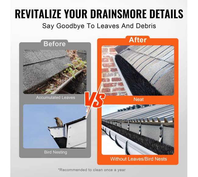 lietvamzdžių šepetys 24,4 m5