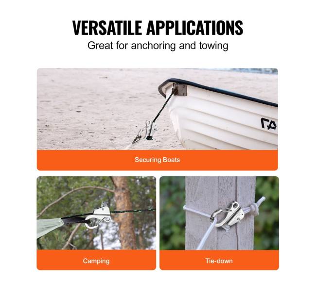 Nerūdijančio plieno inkarinis kablis su greitu atleidimu5