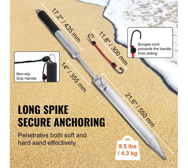 Smėlio smaigalio valtis 91 cm inkaras2