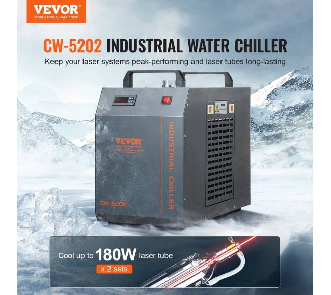 Pramoninis vandens šaldytuvas CO2 lazeriui1