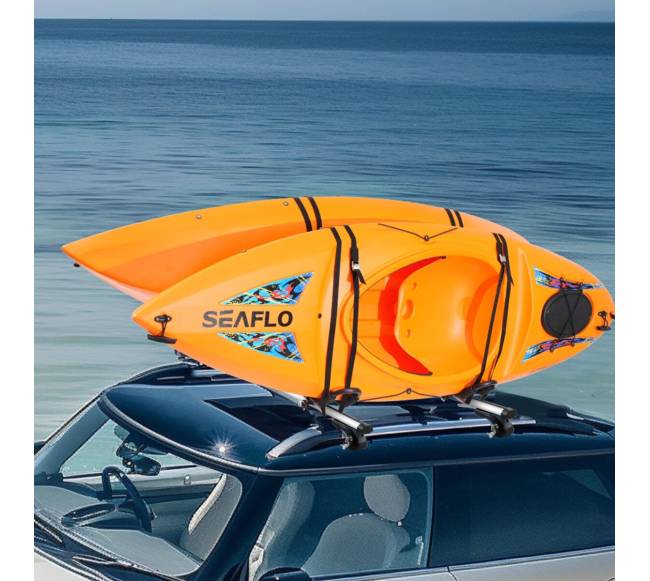 Dvigubas kajako stogo laikiklis7