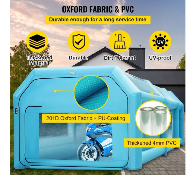 Pripučiama purškimo kabina dažymui su 2 pūstuvais2