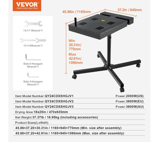 Šilkografijos džiovintuvas marškinėliams 47 x 63 cm6