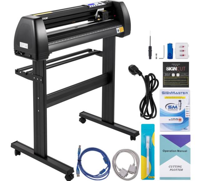 870 mm vinilų pjaustymo mašina su SignCut programine įranga0