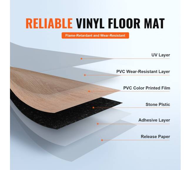 Lipnios vinilinės grindų plytelės su natūralaus medžio dizainu2