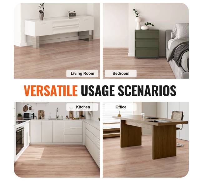 Lipnios vinilinės grindų plytelės su natūralaus medžio dizainu5