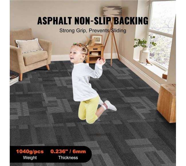 Kiliminės plytelės su paminkštinimu, 24x24 col. pilka4