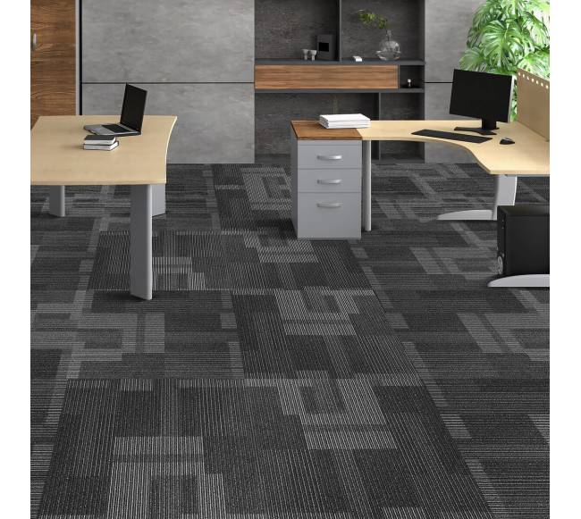 Kiliminės plytelės su paminkštinimu, 24x24 col. pilka7