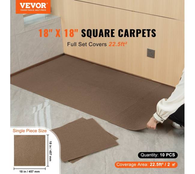 Lipnios kiliminės plytelės, tamsiai rudos spalvos1