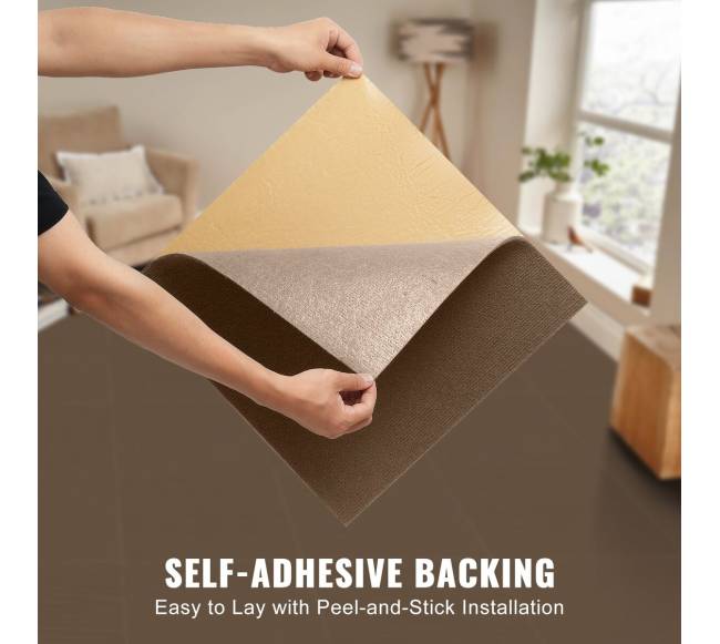 Lipnios kiliminės plytelės, tamsiai rudos spalvos3