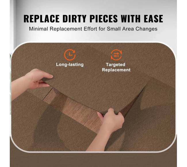 Lipnios kiliminės plytelės, tamsiai rudos spalvos5