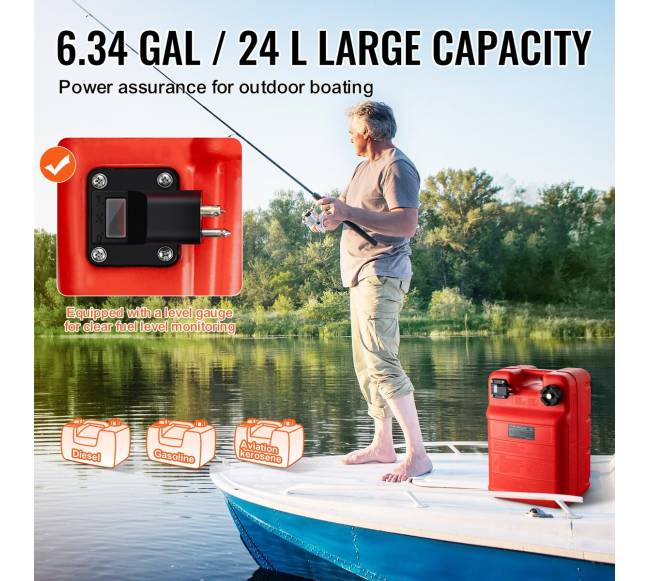 Nešiojamas jūrinis kuro bakas 24L3