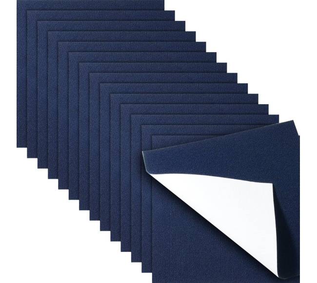 Lipni kiliminė plytelė, 61x61 cm, 15 vnt., mėlyna0