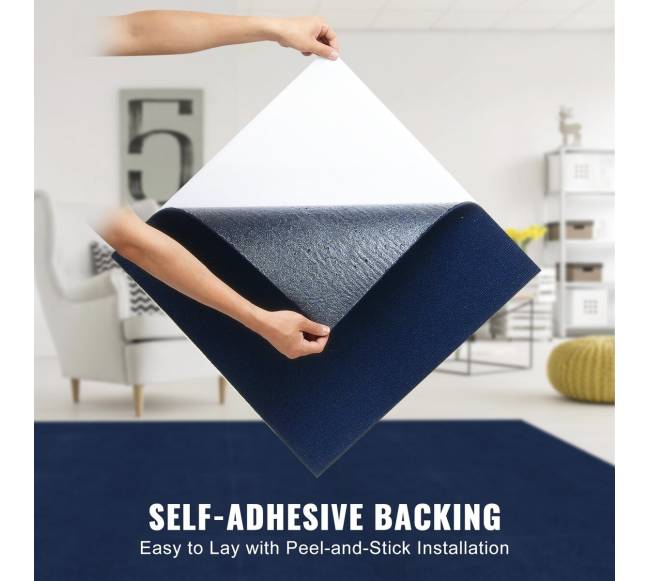 Lipni kiliminė plytelė, 61x61 cm, 15 vnt., mėlyna3