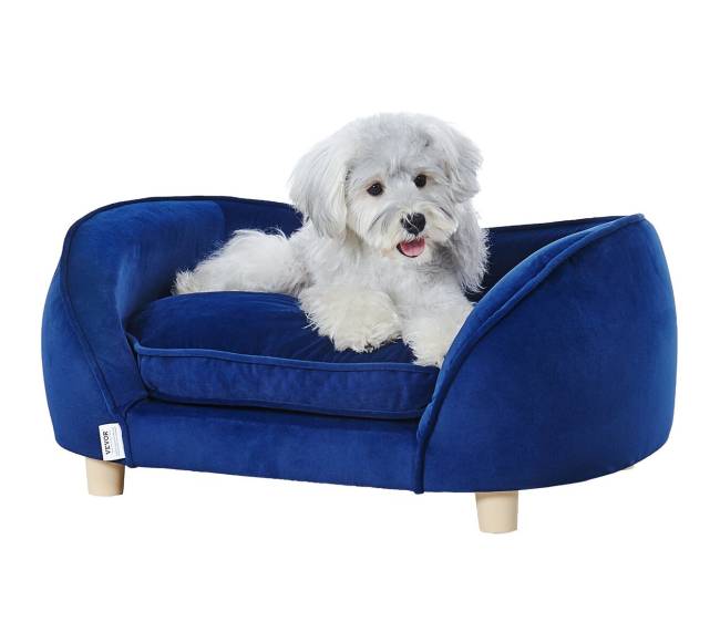 Tamsiai mėlyna augintinio sofa, 37 kg svoris0