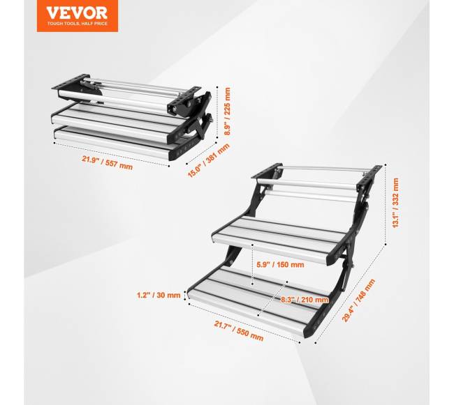 Dviejų pakopų RV laiptai6