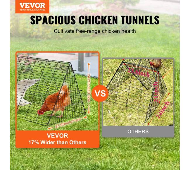 Vištų tuneliai: 300 x 71 x 61.5 cm1