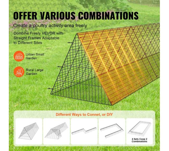 Vištų tuneliai: 300 x 71 x 61.5 cm5