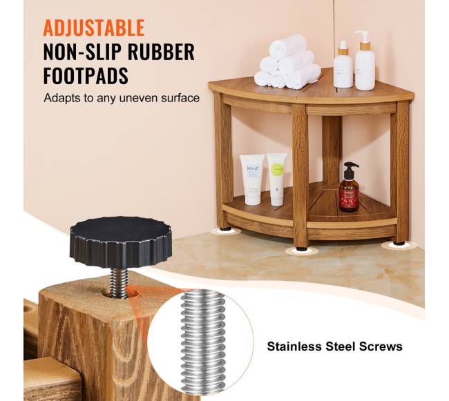 Kampinė dušo kėdė su lentyna3