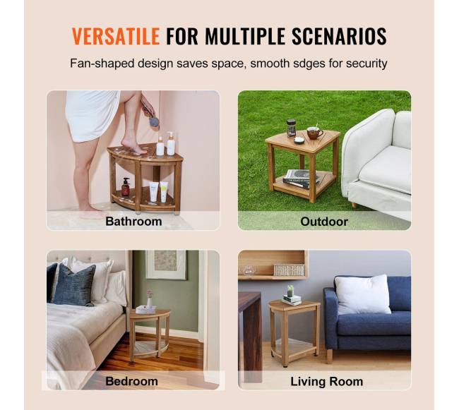 Kampinė dušo kėdė su lentyna5