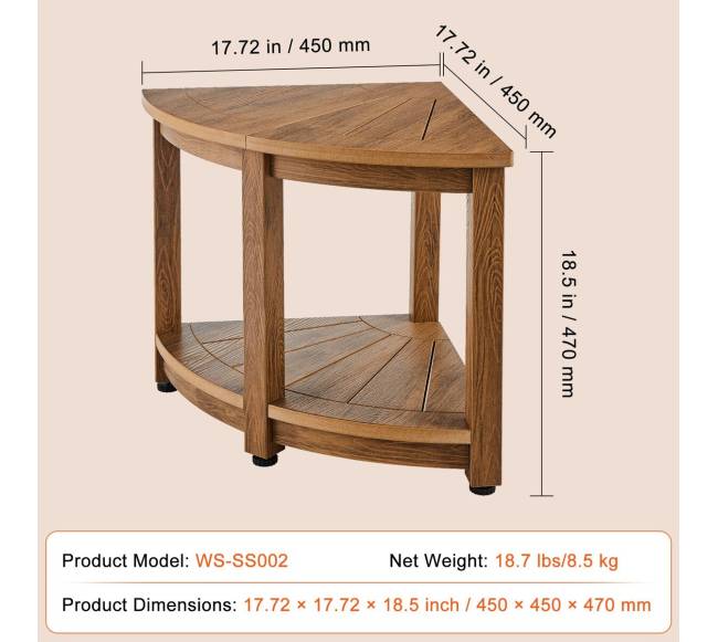 Kampinė dušo kėdė su lentyna6