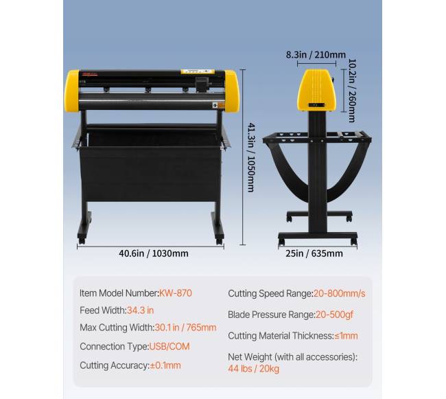 34 colių vinilo pjaustytuvasploteris6