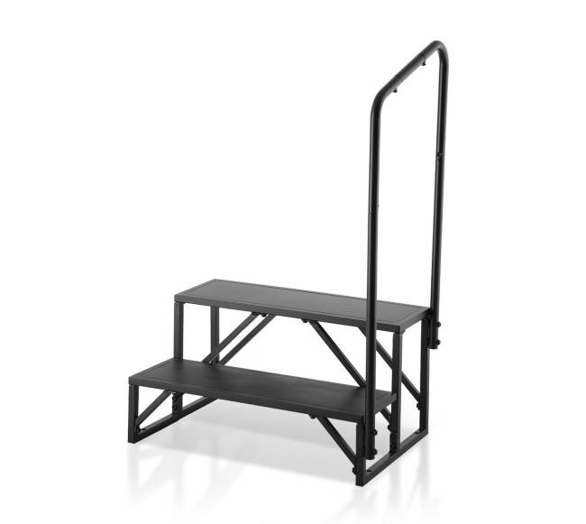 Dviejų pakopų RV laipteliai su turėklu9