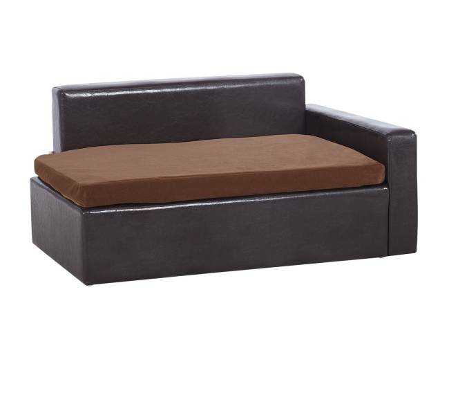 Šunų ir kačių sofa iš odos, juoda8