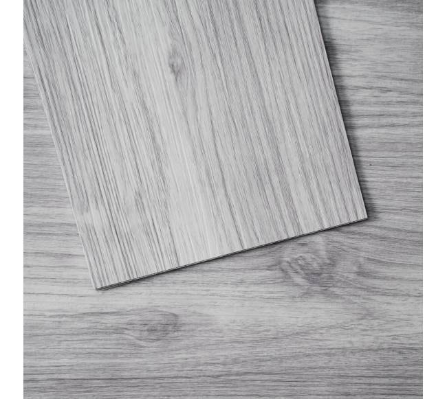 Lipnios vinilinės grindų plytelės šviesios pilkos spalvos0