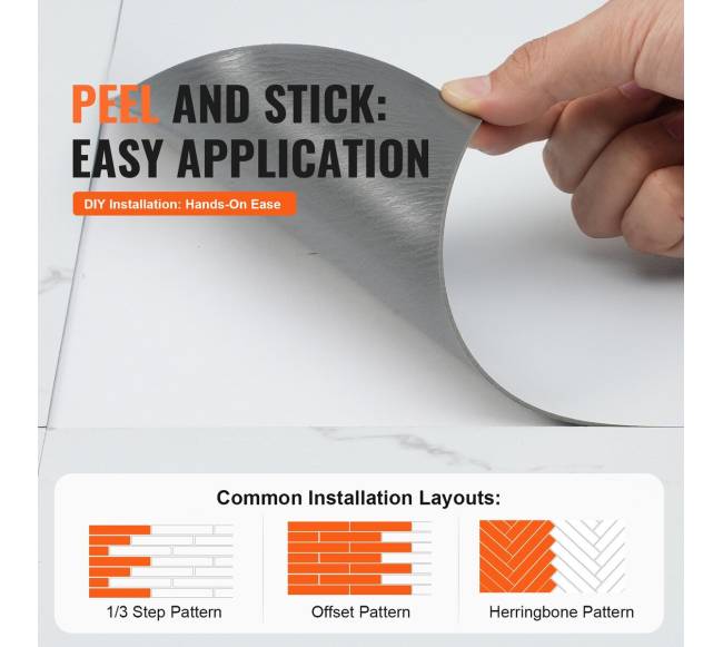 Lipni vinilinė grindų danga su baltu marmuru4