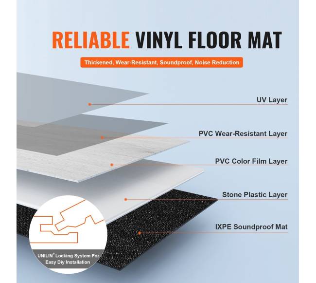 Sulankstomos vinilinės grindų plytelės 1220 x 185 mm2