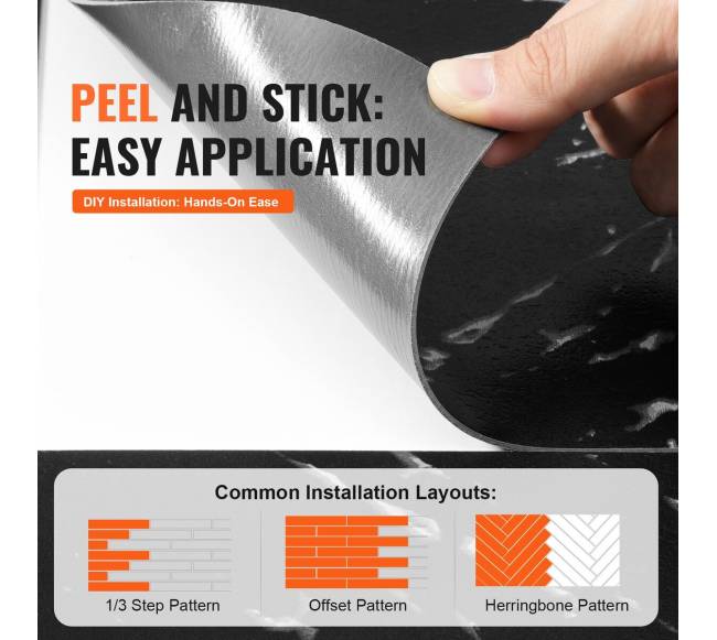 Lipnios vinilinės grindų plytelės juodas marmuras4