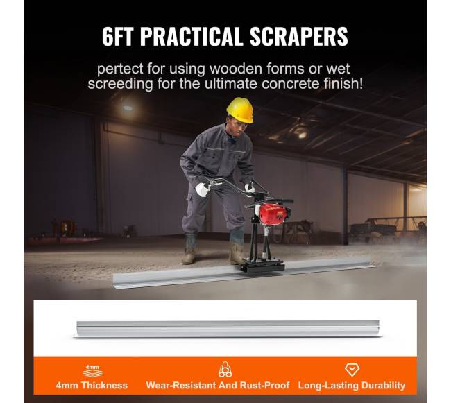 Benzininis betono vibracinis įrankis su 1830 mm aliuminio strypu3