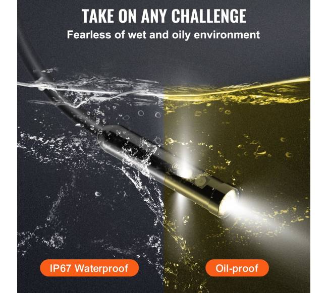 Trijų objektyvų endoskopo kamera, 4.5 colių ekranas4