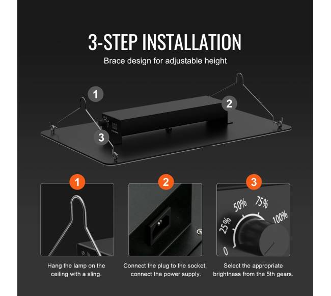 LED auginimo šviesa, 300W pilno spektro4