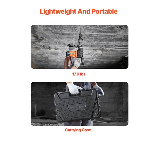 Elektrinis kūjis betono griovimui 1600W2