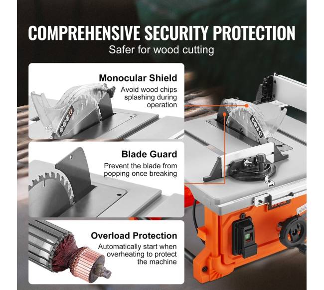 10" elektrinė staliaus pjūklų mašina3