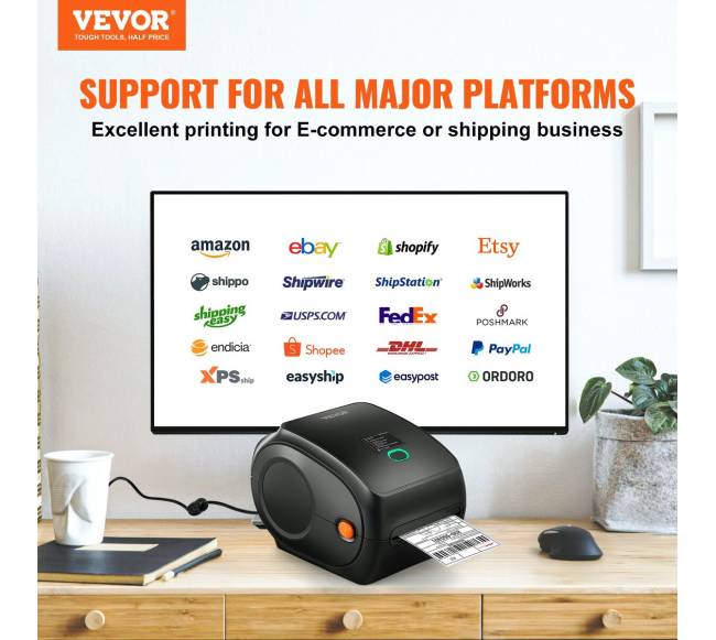 Terminis etikečių spausdintuvas 4x6 USBBluetooth1